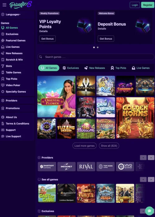 Gaming Paradise 8 Casino